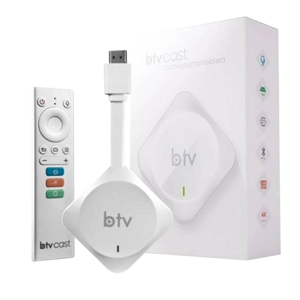 RECEPTOR BTV CAST 4K IPTV/WIFI 2/8GB HDR ANDROID 9.0 F.T.A