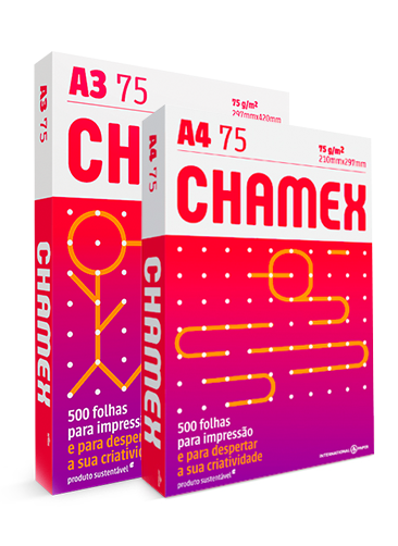 Papel A4 Chamex - Pacote c/ 500 folhas