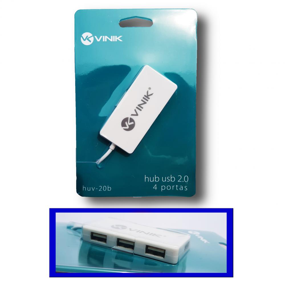HUB USB 2.0 com 4 portas;
